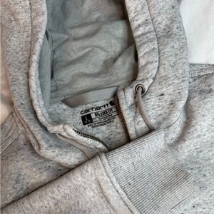 Women’s Carhartt Heather Gray Zip-Up Jacket Size L